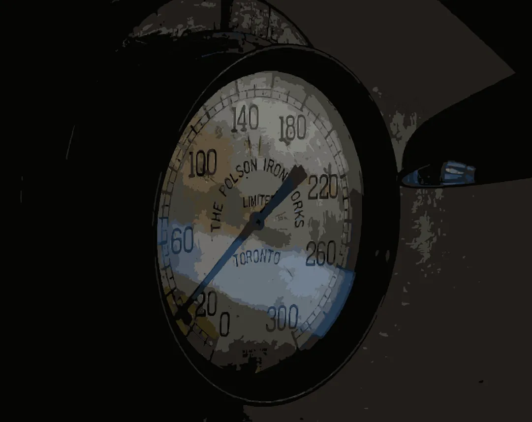 traditional looking speed guage